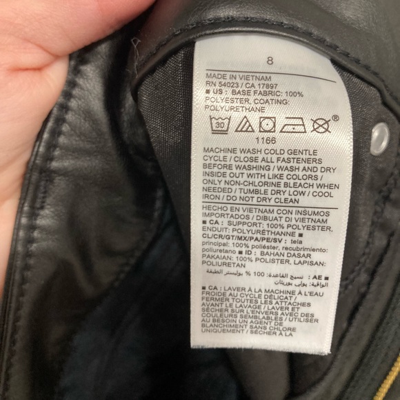 High Rise OG Straight Leg Faux Leather Women’s Pants - Picture 8 of 8